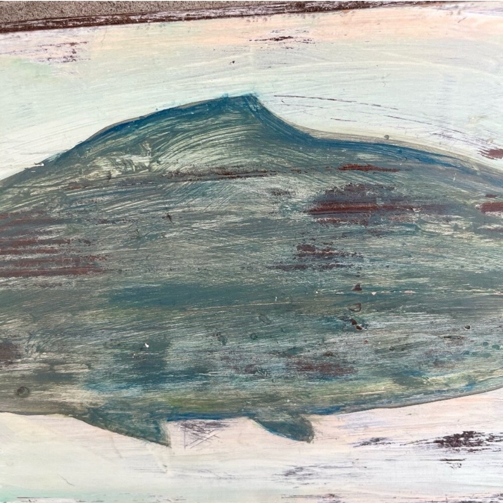 Hand painted Distressed Wooden Fish Wall Art Lake Coastal Cottage - Picture 5 of 5